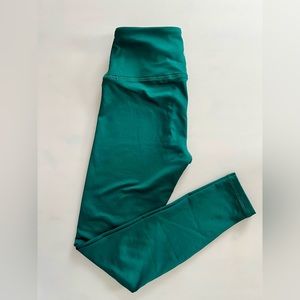 90 Degree By Reflex Womens Green Fleece Lined Leggings. Size Small. Like New!